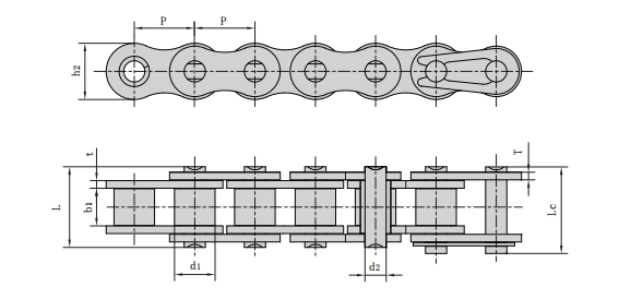 <font color='red'>16BH</font>F3_非標重載鏈條<font color='red'>16BH</font>F3規