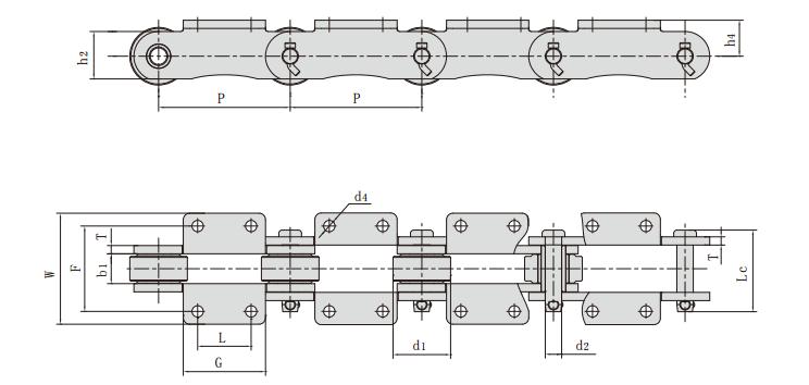 SM203.2F5K2_<font color='red'><font color='red'>糖機</font>鏈</font> 工程鏈條